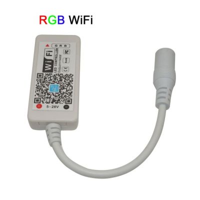 【Worth-Buy】 Dc12-24v Rgb Rgbw ขนาดเล็ก Rgbwc Wifi ไออาร์อาร์เอฟชุดควบคุมไฟรีโมทเปิดเพลงเวลา3ch 4ch 5ch 5V Wifi โดยโทรศัพท์ชุดควบคุมไฟ Ap