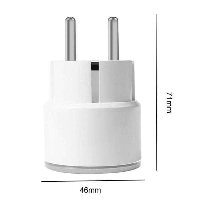 tuya-ปลั๊กสมาร์ทไวไฟ16a-ขนาดเล็กไร้สายรีโมทคอนโทรลฟังก์ชั่นจับเวลาสำหรับบ้านอัตโนมัติทำงานร่วมกับ-alexa-ผู้ช่วย-google