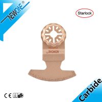 NEWONE Starlock Oscillating Multi Tool Carbide Grit Segmented Saw Blade for Starlock System Electric Trimmer Tile Jointss