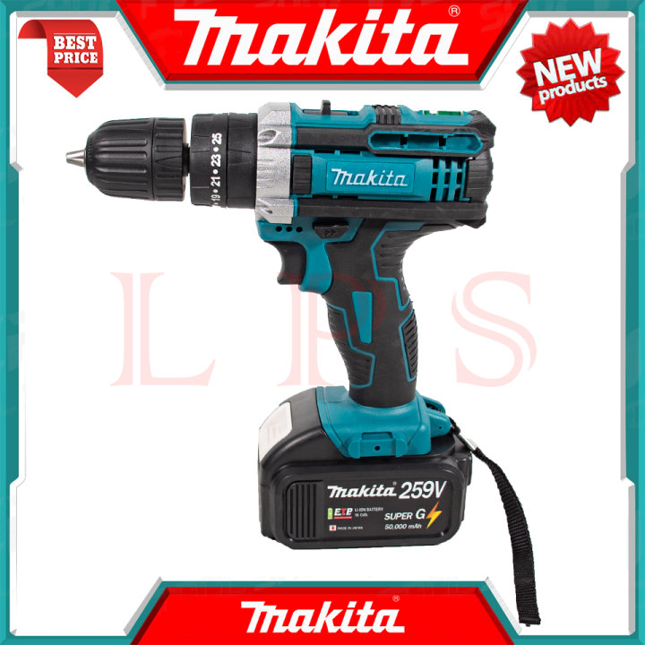 makita-cordless-drill-impact-drill-สว่านไร้สาย-259v-สว่านเจาะกระแทก-3ระบบ-เจาะกระแทก-สว่าน-สว่านเจาะกระแทกไร้สาย-งานไต้หวัน-aaa-การันตี