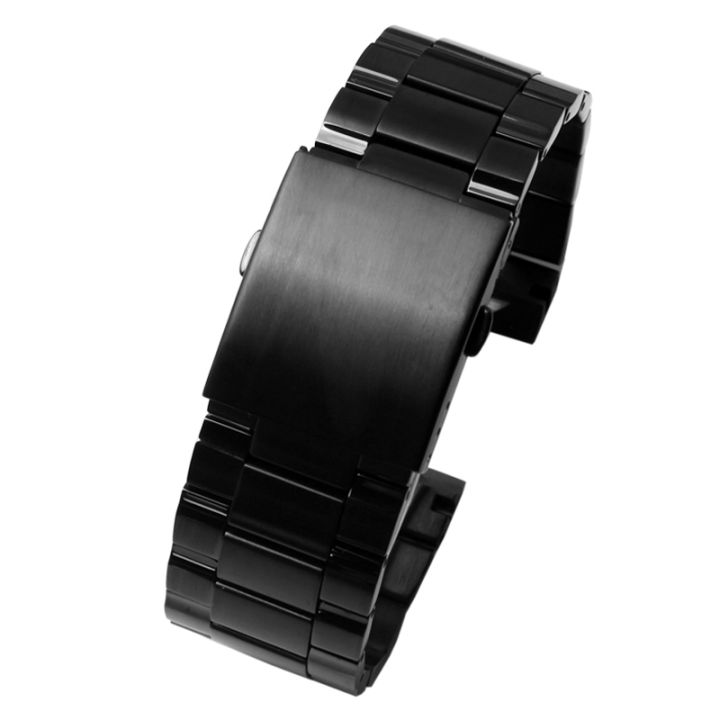 สายนาฬิกาข้อมือสำหรับดีเซลสแตนเลสที่เป็นของแข็งสายนาฬิกา-dz4318-4323-4283นาฬิกาสร้อยข้อมือผู้ชาย26มิลลิเมตรสีดำนาฬิกาวง