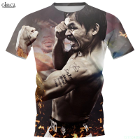 New Summer Cloocl casual T-shirt, short sleeve, printed with King Manny Pacquiao 3D, suitable for men and women fashion versatile t-shirt