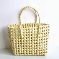 Stylish Shopping Basket Breathable Beach Bag Smooth Storage Portable Openwork Shopping Basket