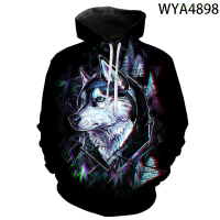 New 2023 New Casual Wolf Men Women Children Sweatshirts Cool 3D Printed Pullover Hoodies Long Sleeve Boy Girl Kids Streetwear Jackettrend