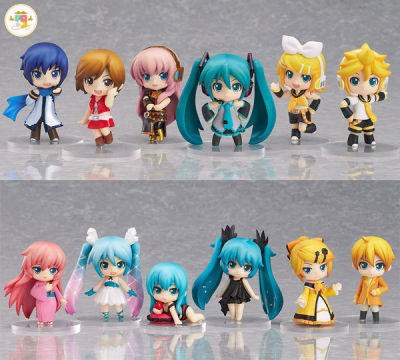 VOCALOID Hatsune Miku figure model โมเดลโวคาลอยด์ ฟิกเกอร์อนิเมะ ฮัตสึเนะ มิกุ 12 ชิ้น/เช็ต 6.5 cm ของเล่น 🇨🇳