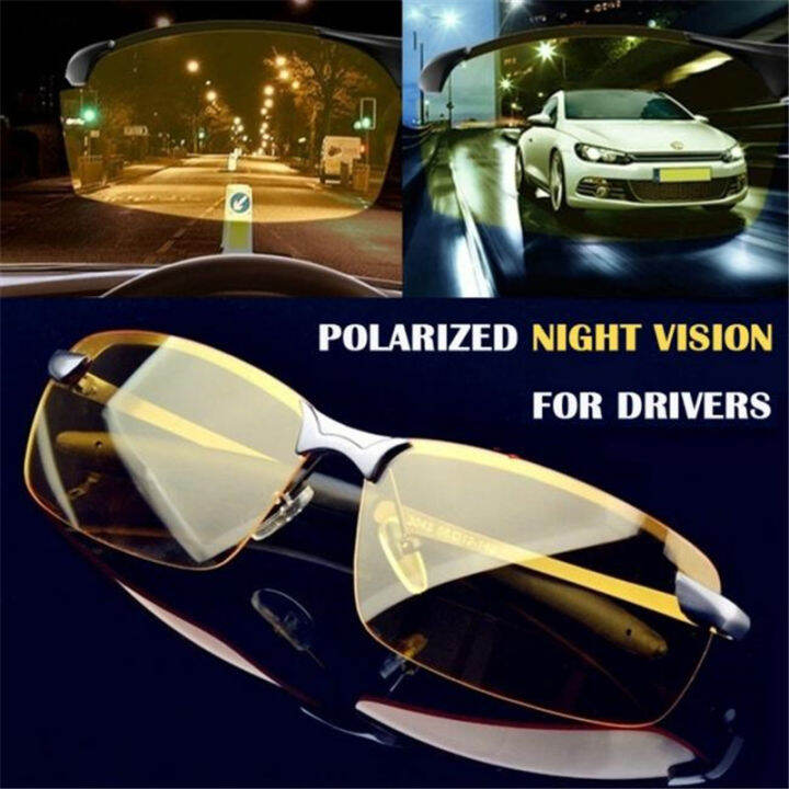 AntiGlare Night Vision Driver Goggles Night Driving Enhanced Light
