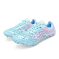 Wings 8 Spikes Sprint Shoes Professional Lightweight Track Field Athletic Men Short Running Jumping Training Nails Sneakers