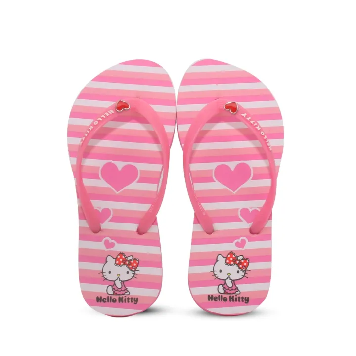 Cute Walk by Babyhug Slip On Flip Flops Kitty Print - Pink