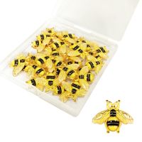 20pcs Cute Yellow Bee Pushpin Decorative Pushpin Paper Photo Memo File Tack Postcard Pin for Cork Board Message Board K1KF