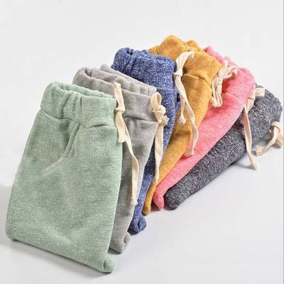 Children Harem Pants Cotton Solid Spring Autumn Toddler Kids Trousers Clothes For Baby Girl Boy Pants