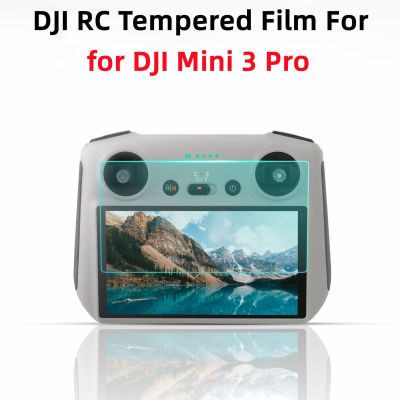 ฟิล์มกระจกเทมเปอร์ DJI RC 2ชิ้นสำหรับ Mini 3 Pro dengan Kawalan Jauh Skrin Perlindungan HD Letupan-Bukti Filem Accessrioes