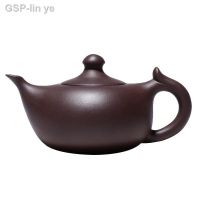 ความต้านทาน✖กาน้ำชาซิชาหม้อใบเล็กดินเหนียวเก่า Yixing Kung-Fu Teaware สำหรับดื่ม Puer สีดำ