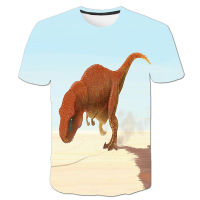 3-14 Years Jurassic Park Clothing for Boys T-Shirts 3D Animal Printed Dinosaur Tees Boys &amp; Girls Fashion Short Sleeved Kids Top