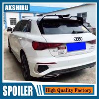 สำหรับ Audi A3 S3 S Line 8V Hatchback 5ประตู2014-2018คุณภาพสูง ABS พลาสติกสปอยเลอร์หลังคาด้านหลังปีกท้ายรถอุปกรณ์เสริมผ้าคลุมรองเท้าบู๊ท