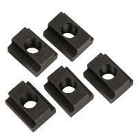 5Pcs M12 Carbon Steel T Block Nuts Aluminium Profile Clamping Table T Slot Nut T-Track Sliding Hammer Head Nut Fasteners