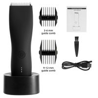 ZZOOI Body Trimmer for Men Rechargeable Balls Groomer Skin Safe Waterproof Electric Hair Remover Trimmer Professional Hair Clipper