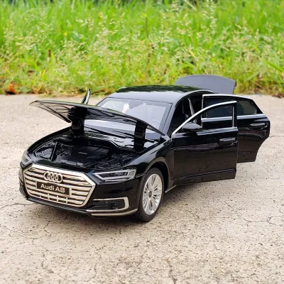 1:32 AUDI A8 Alloy Car Model Diecast amp; Toy Vehicles Metal Toy Car Model High Simulation Sound and Light Collection Kids Toy Gift