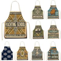 Cartoon Nautical Apron Childrens Apron Anti-oil and Anti-fouling Kitchen Household Goods Adult Cooking Apron Tablier фартуки