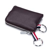 Mens Coin Purse Women Mini Wallet Split Leather Zipper Drivers License Key Case Card Holder Change Purse for Man Clutch Wallet