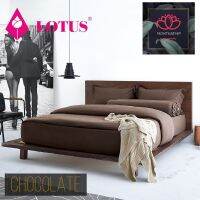 ? LOTUS​ ATTITUDE.ทอ490เส้นด้าย​ ▪️CHOCOLATE▪️นุ่มเนียน​ ละเอียด​ ชุดเครื่องนอนกันไรฝุ่นคุณภาพ​แท้100%จากผู้ผลิตโดยตรง