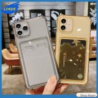 LONGB โปร่งใส กันกระแทก การ์ด สำหรับ iPhone เกราะป้องกัน ปิดบัง เคสโทรศัพท์