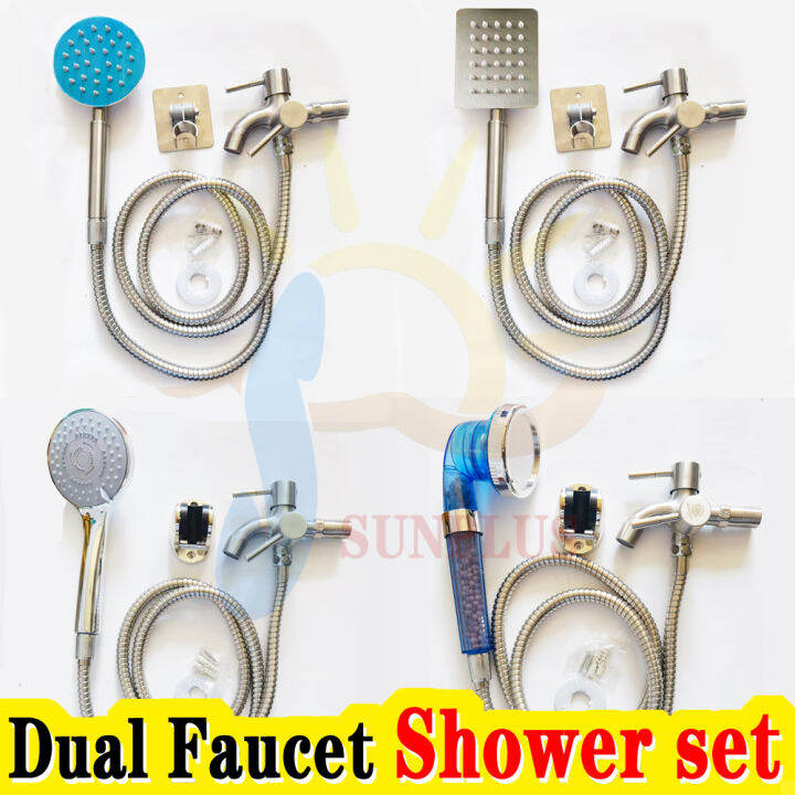 multiple styles Shower Set Stainless Steel Pressure Filtered Shower
