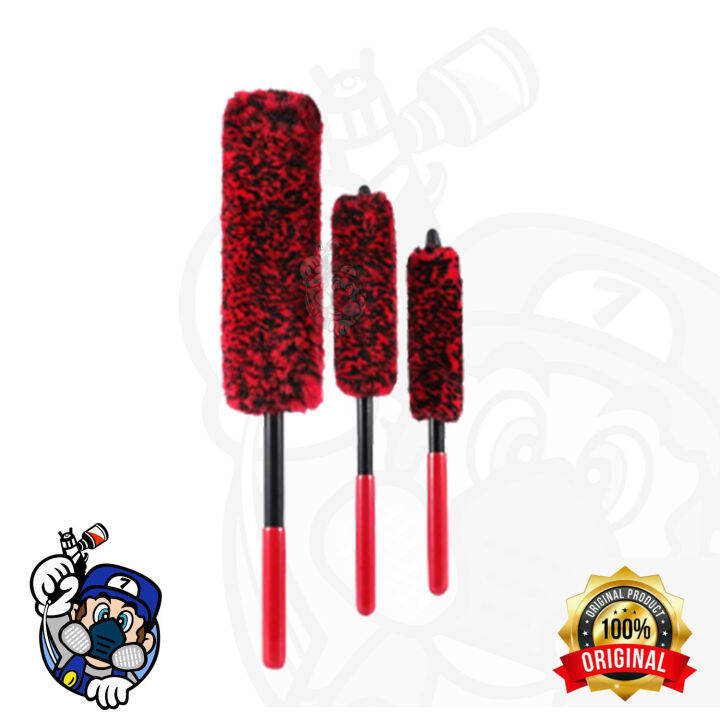 Wool Wheel Cleaning Brush Set (3 sizes included) Lazada