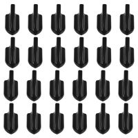 24Pcs Black Car EVO-Style PP Roof Shark Fins Spoiler Wing Kit Vortex Generator