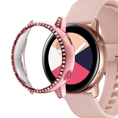 Diamond PC Protector Case for Samsung Galaxy Watch Active 40mm Active2 44mm anti fall Earthquake proof Coverage Bling case Coque