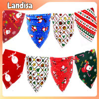 Pet Dog Christmas Printing Triangle Scarf Soft Breathable Saliva Towel Decoration Scarf Pet Supplies