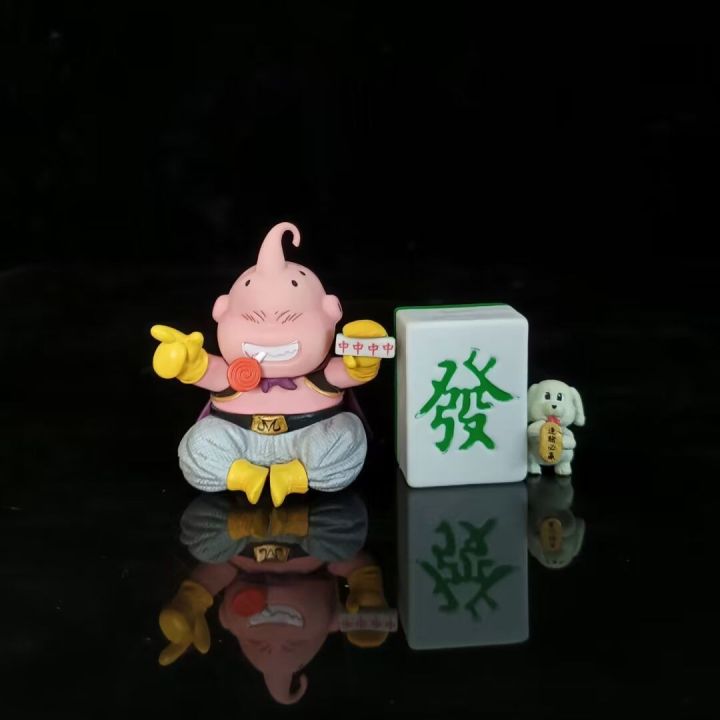 11ซม-อะนิเมะดราก้อนบอล-z-gk-mahjong-majin-buu-ท่านั่ง-pvc-ตุ๊กตาขยับแขนขาได้สะสมของเล่นโมเดลเด็ก-kado-ulang-tahun