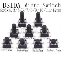 Yingke 20ชิ้น Smd 4pin 6x6x4 3/5/6/7/8/9/10มม. ไมโครสวิตซ์กดติดปล่อยดับ0.5a สวิตช์ปุ่มกด50V 6X6X4.3มม. 6X5มม. 6X6X6X6มม. 6X6X6มม. 6X6X6X6X6มม. 6X6X6X7มม. 6x6x8mm