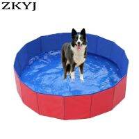 NEW Foldable paddling pool PVC Pet Bathtub Folding Basin For Dogs Cats Puppy Kitten Shower Swimming Pool House Pet folding pool