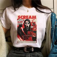 Scream เสื้อยืดสตรีท Y2K สำหรับผู้หญิงเสื้อยืดฤดูร้อนดีไซน์เนอร์เสื้อผ้าฮาราจูกุ