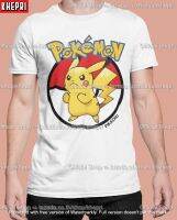 ?ส่งด่วน ฮิตมว๊าก?เสื้อยืด Unisex เสื้อคู่ Cotton TC รุ่น Pikachu Pokemon T-Shirt แบรนด์ Khepri ผ้านุ่ม ไม่หด รีดทับลายได้ ระวังของปลอม!