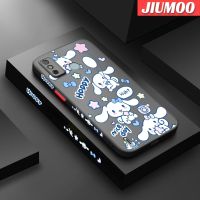 เคส JIUMOO สำหรับ Tecno Spark 6 Go Spark Go 2020 Spark Go 2021การ์ตูนลายสุนัขลอเรลน่ารักดีไซน์ใหม่ด้านข้างบางขอบสี่เหลี่ยมด้านมีน้ำค้างแข็งโปร่งใสเคสมือถือแข็งปลอกซิลิโคนคลุมทั้งหมดกล้องป้องกันนุ่ม