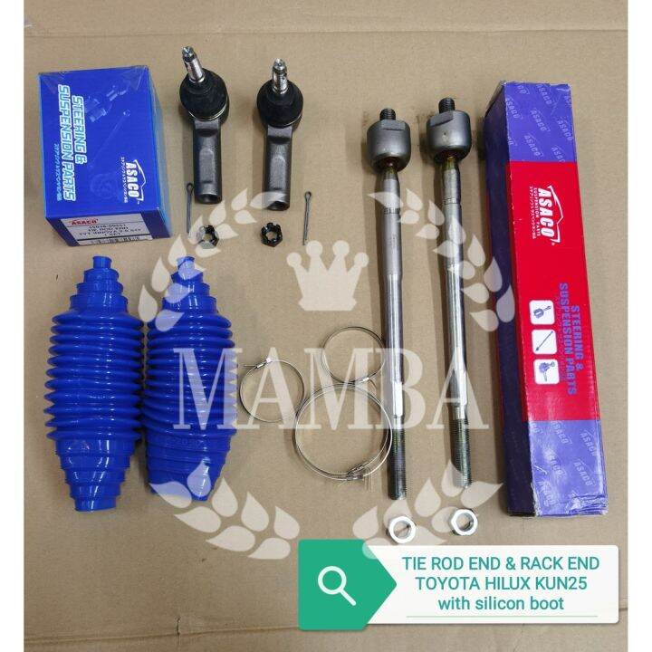TIE ROD END & RACK END TOYOTA HILUX KUN25 SET WITH BOOT Lazada