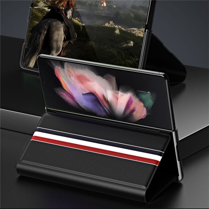enjoy-electronic-full-protection-leather-card-holder-case-for-samsung-galaxy-z-fold-3-4-fold4-fold3-5g-fold-2-fold2-anti-knock-kickstand-cover