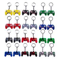 24 Pcs Game Keychain Game Controller Keychain Game Keychain Game Party Gift Birthday Baby Shower Keyring, 12 Colors