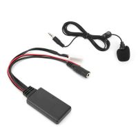 5.0 AUX Cable AUX Adapter Fidelity Data Transmission with Microphone for Car