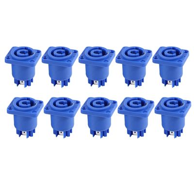 10PCS Powercon Connector 3 Pins 20A 250V Power Speaker Panel Socket Female for LED Screen Stage Lighting