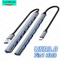 7 in 1 USB C HUB 2.0/3.0 Type C 4/7 Port Multi Splitter Adapter OTG USB Power Adapter for Macbook Pro 13 15 Air Mi Pro PC Laptop USB Hubs