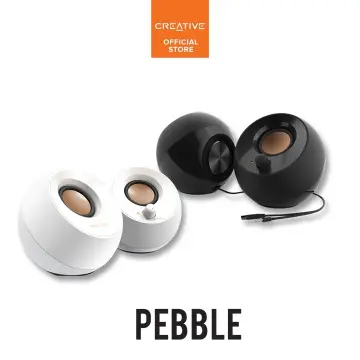 Creative Pebble V2 BLACK USB powered 2.0-Channel Desktop Speakers Volume  Control