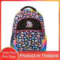 กระเป๋าเป้ผู้ชาย  Smiggle Express Backpack กระเป๋าเป้ กระเป๋านักเรียน สีดำ ลายยูนิคอน 16 นิ้ว ของแท้  AUD กระเป๋าเป้