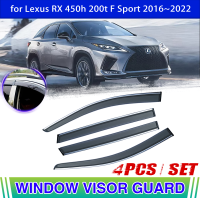 หน้าต่าง Visor สำหรับ Lexus RX 450H 200T F กีฬา AL20 2016 ~ 2022ประตูควัน Vent กันสาด Sun Rain คิ้ว Deflector Accessorie