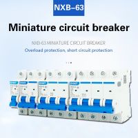 4PCS/order CHINT Mini Circuit Breaker NXB-63 DZ47 1P 2P 3P 4P 6A 10A 16A 20A 32A 40A 63A House MCB พร้อมไฟในครัวเรือนสวิทช์ความปลอดภัย