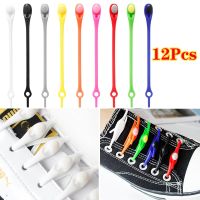 12pcs Laceless Silicone Elastic Laces Rubber No Wash Laces Adult Kids Lazy Lace Free Laces One Size Versatile Fits Most Shoes