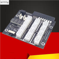 Mining Breakout Board 12พอร์ต6Pin Connector จอแสดงผล LED 12V โมดูลพลังงานสำหรับ HP 500W 800W 1400W 1600W PSU สำหรับ GPU กราฟิกการ์ด