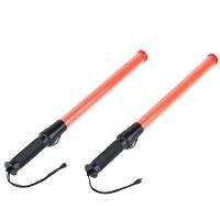 4Pack 21Inch Signal Traffic Safety LED Light Traffic Wands for Parking Guides