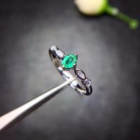 Special products natural emerald rings compact and compact 925 silver favorite shops